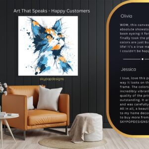 Cat Splatter Art