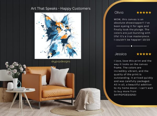 Cat Splatter Art