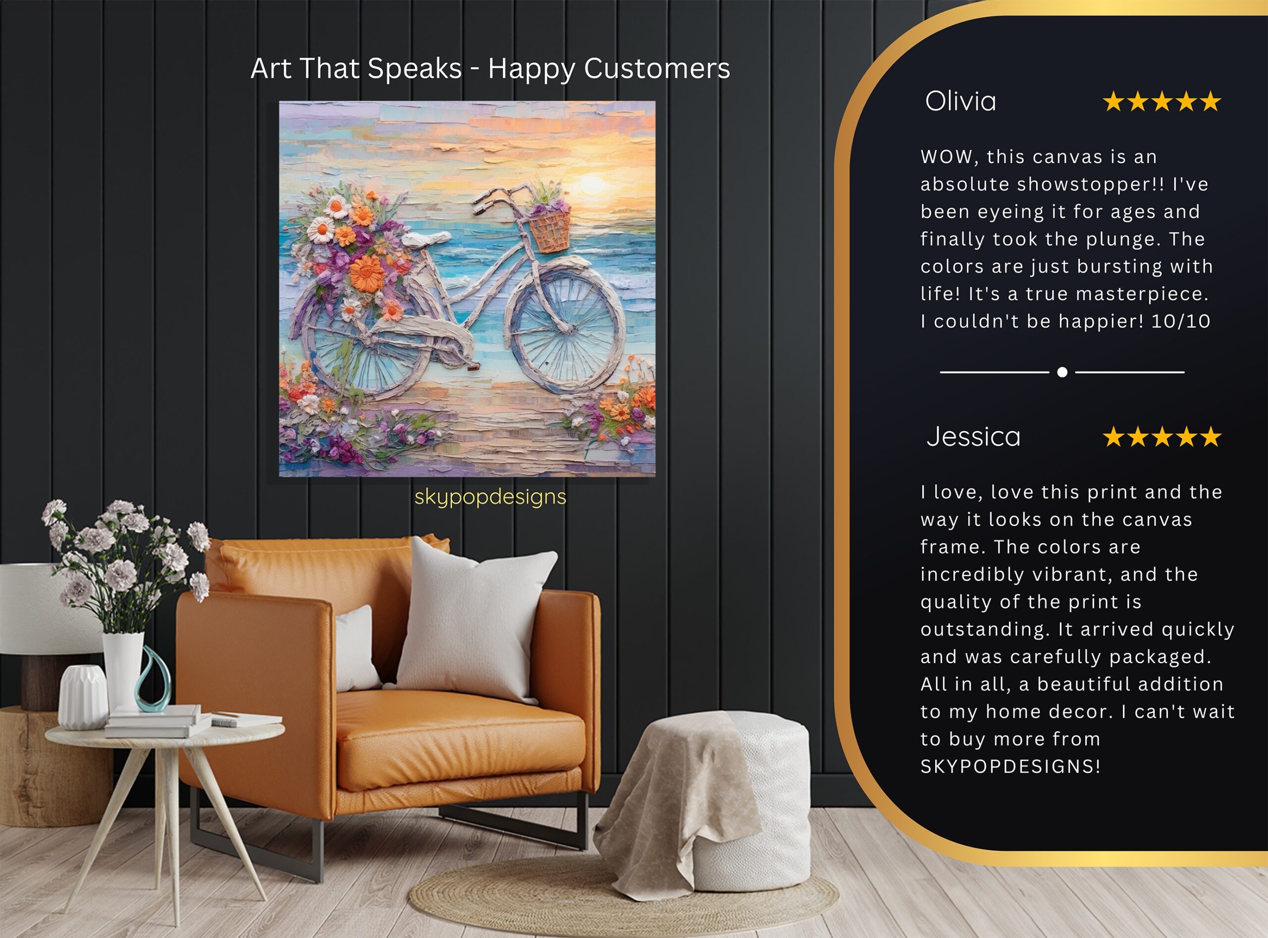 8.jpg Seaside Bicycle Bloom Art