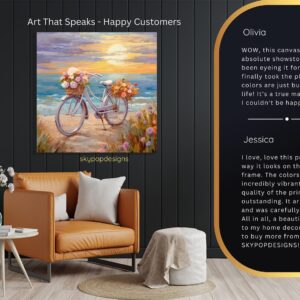 Beach Bicycle Bliss Art