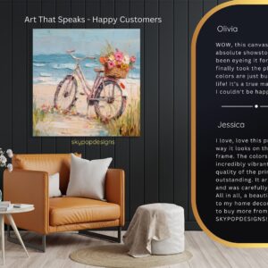 Beach Bicycle Bliss Art