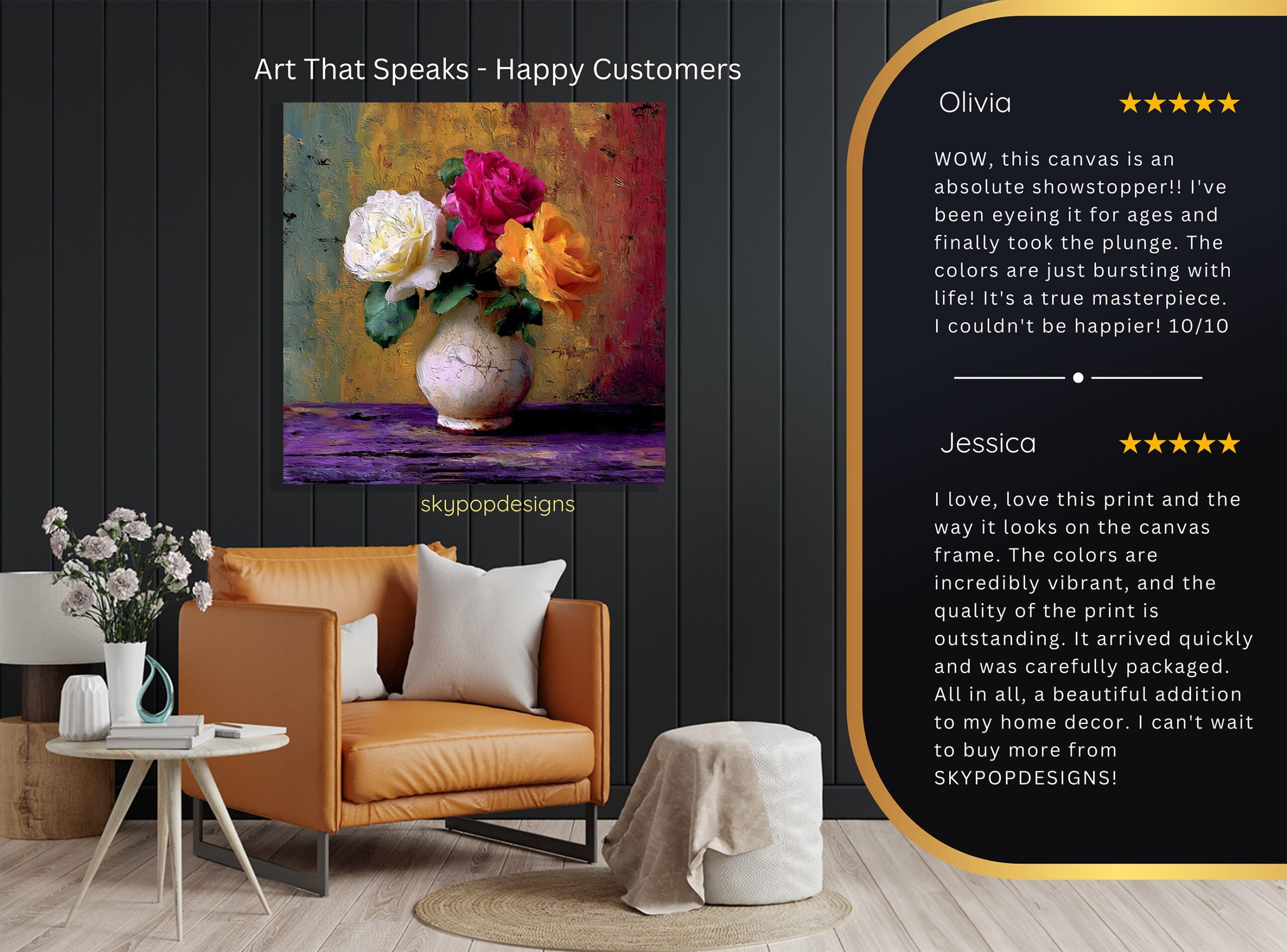 8.jpg Vibrant Rose Bouquet Art