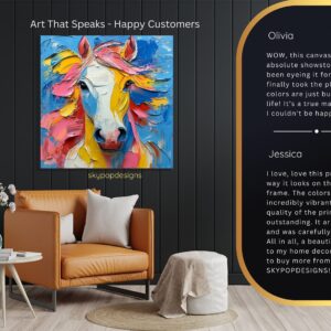 Colorful Horse Art