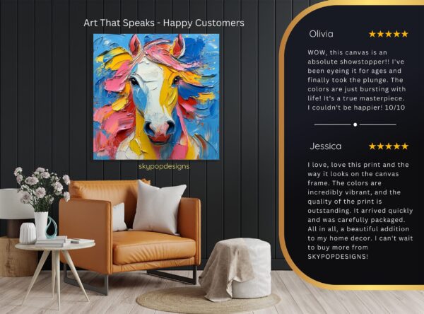 Colorful Horse Art