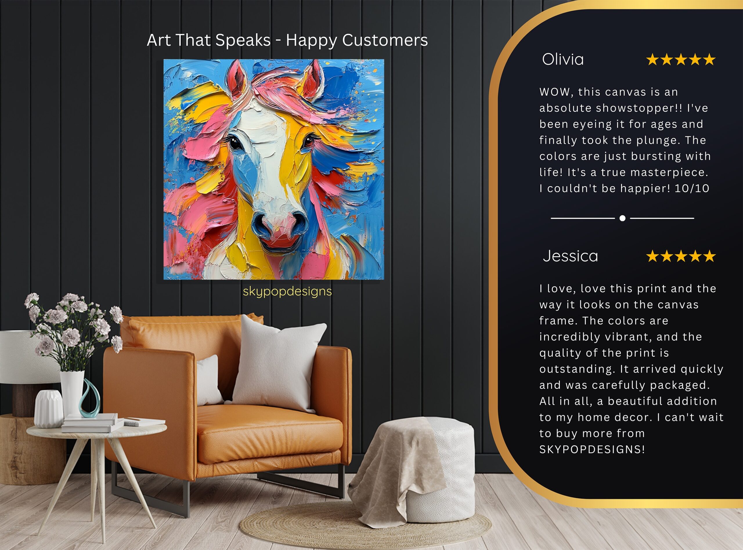 8.jpg Colorful Horse Art