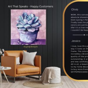 Succulent Bloom Art
