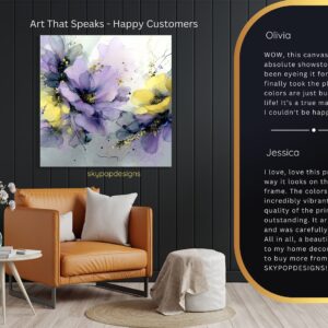 Lavender and Lemon Bloom Art
