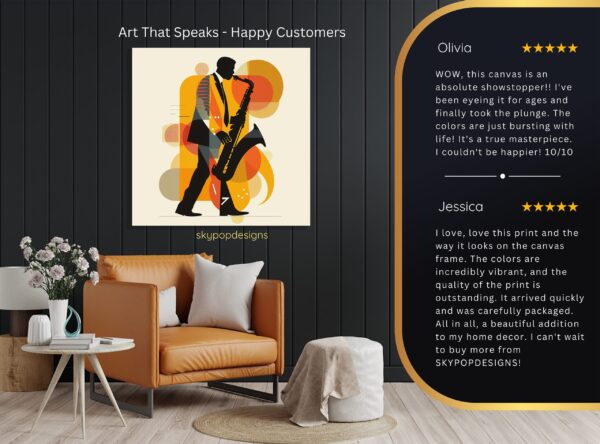 Jazz Saxophone Player Art