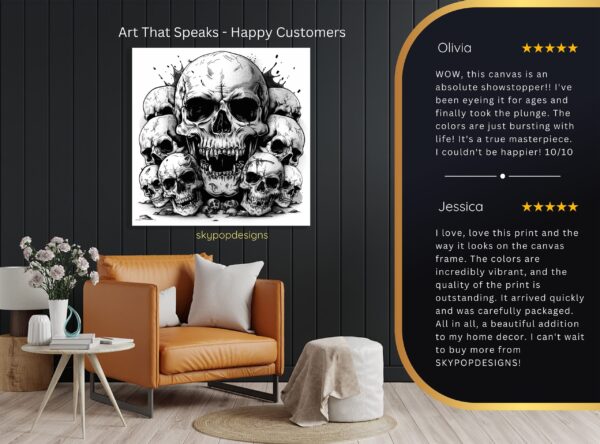 Skull Cluster Art