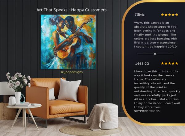 Romantic Guitar Serenade Art