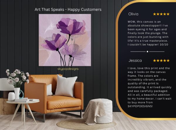 Purple Poppy Art