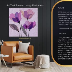 Purple Tulip Art
