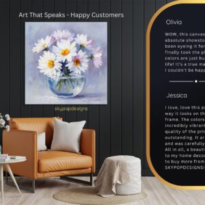 Daisy Bouquet Art