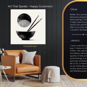 Zen Chopsticks Bowl Art