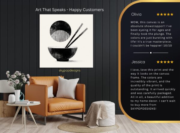 Zen Chopsticks Bowl Art