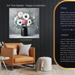 Elegant Floral Vase Art