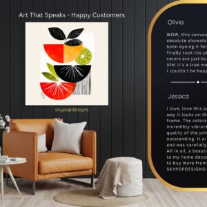 Citrus Geometric Art