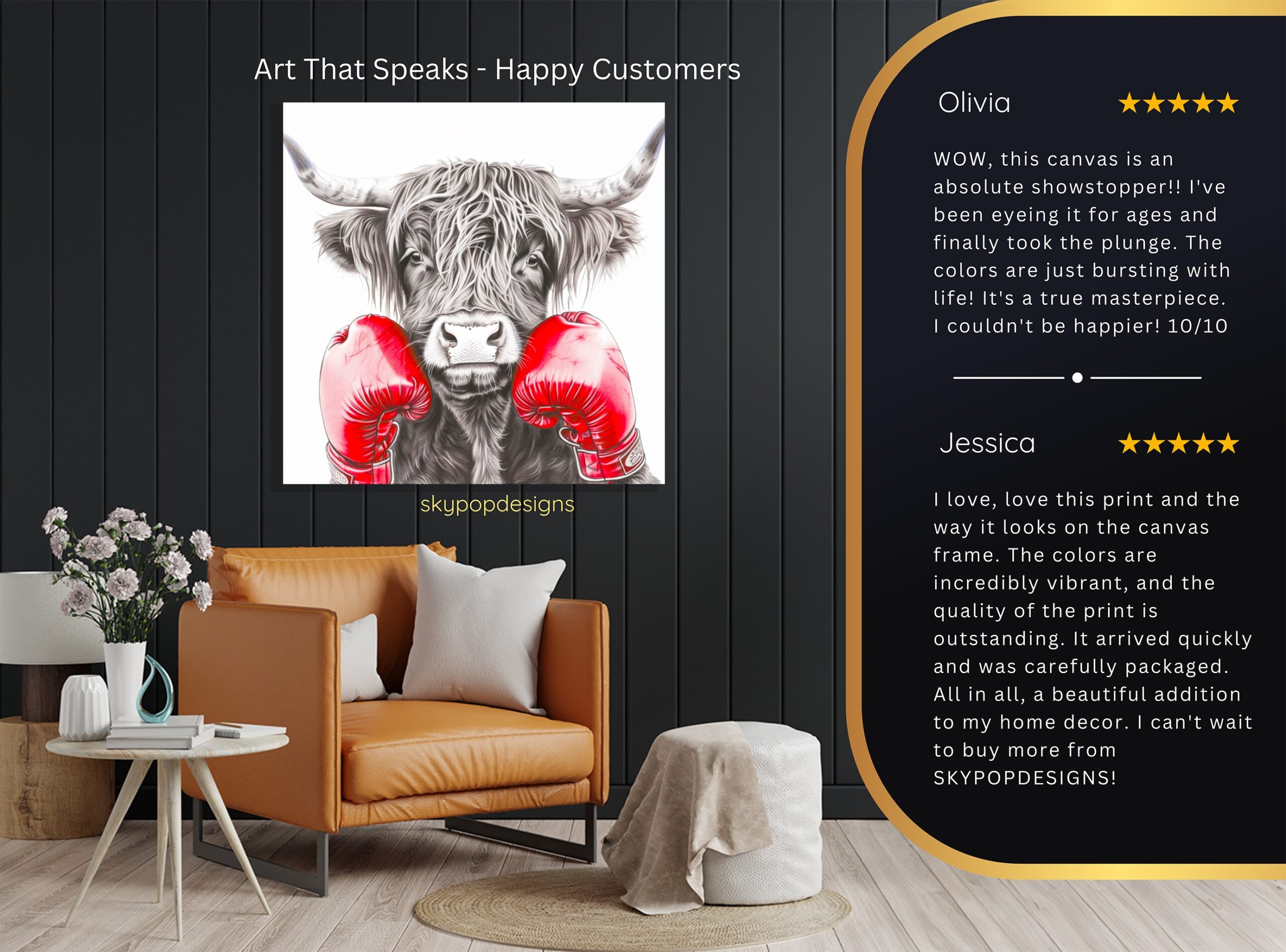 8.jpg Highland Cow Art