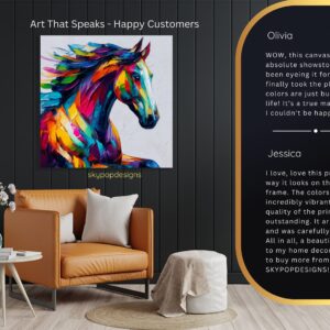 Colorful Horse Art