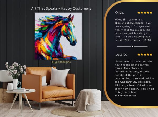 Colorful Horse Art