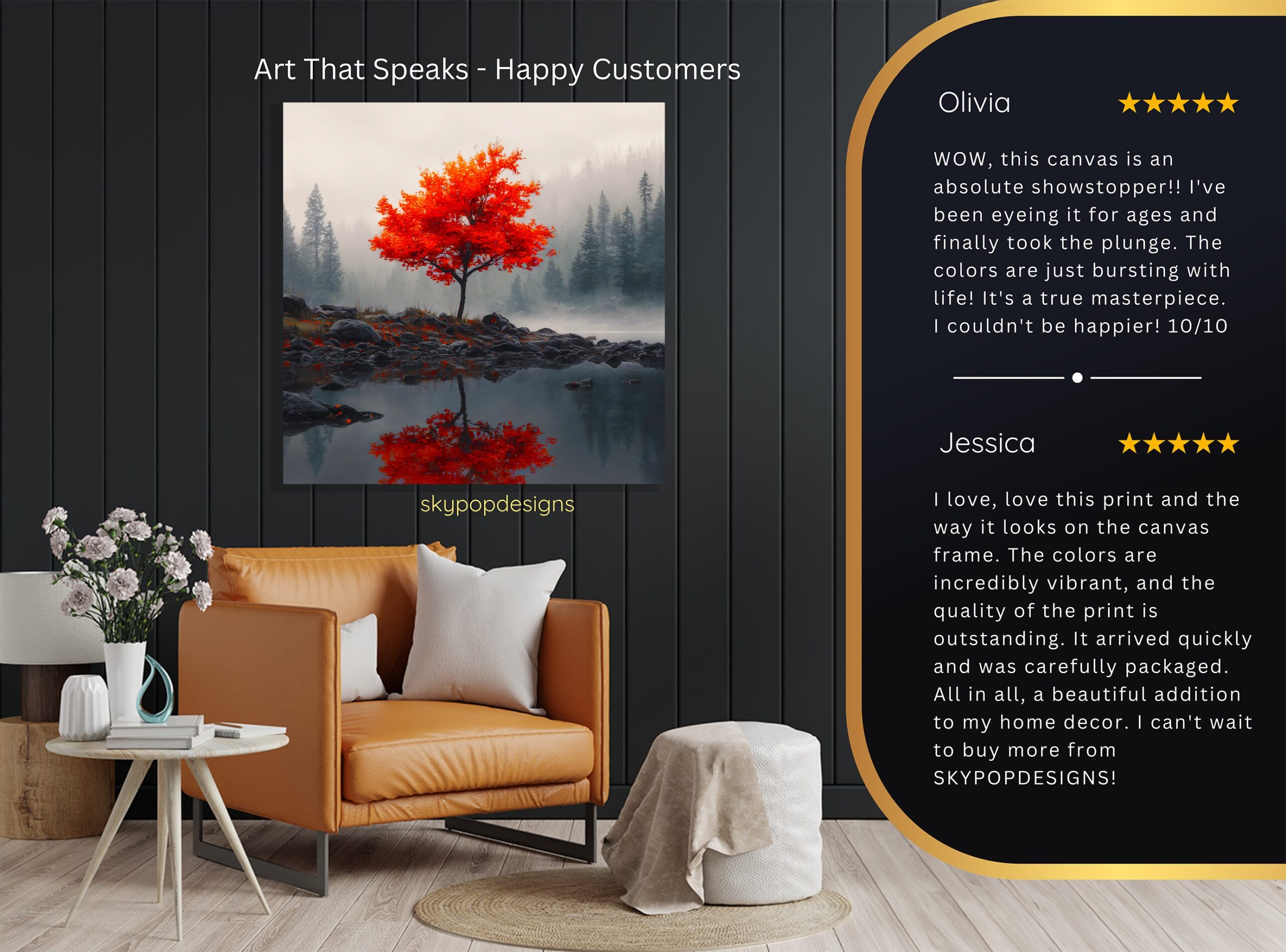 8.jpg Autumn Reflection Tree Art