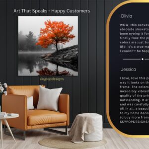 Autumn Reflection Tree Art