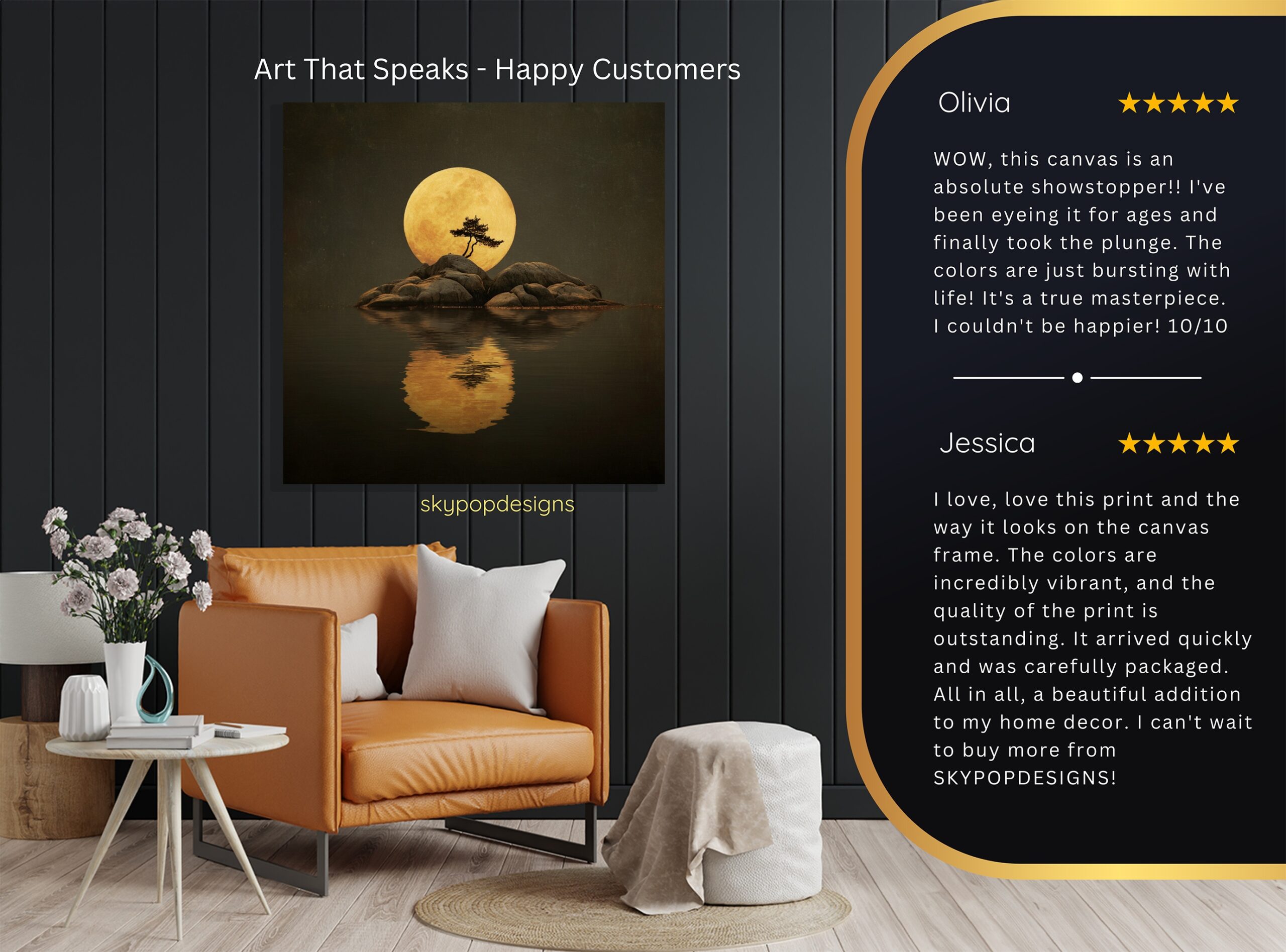 8.jpg Lone Tree Moon Reflection Art