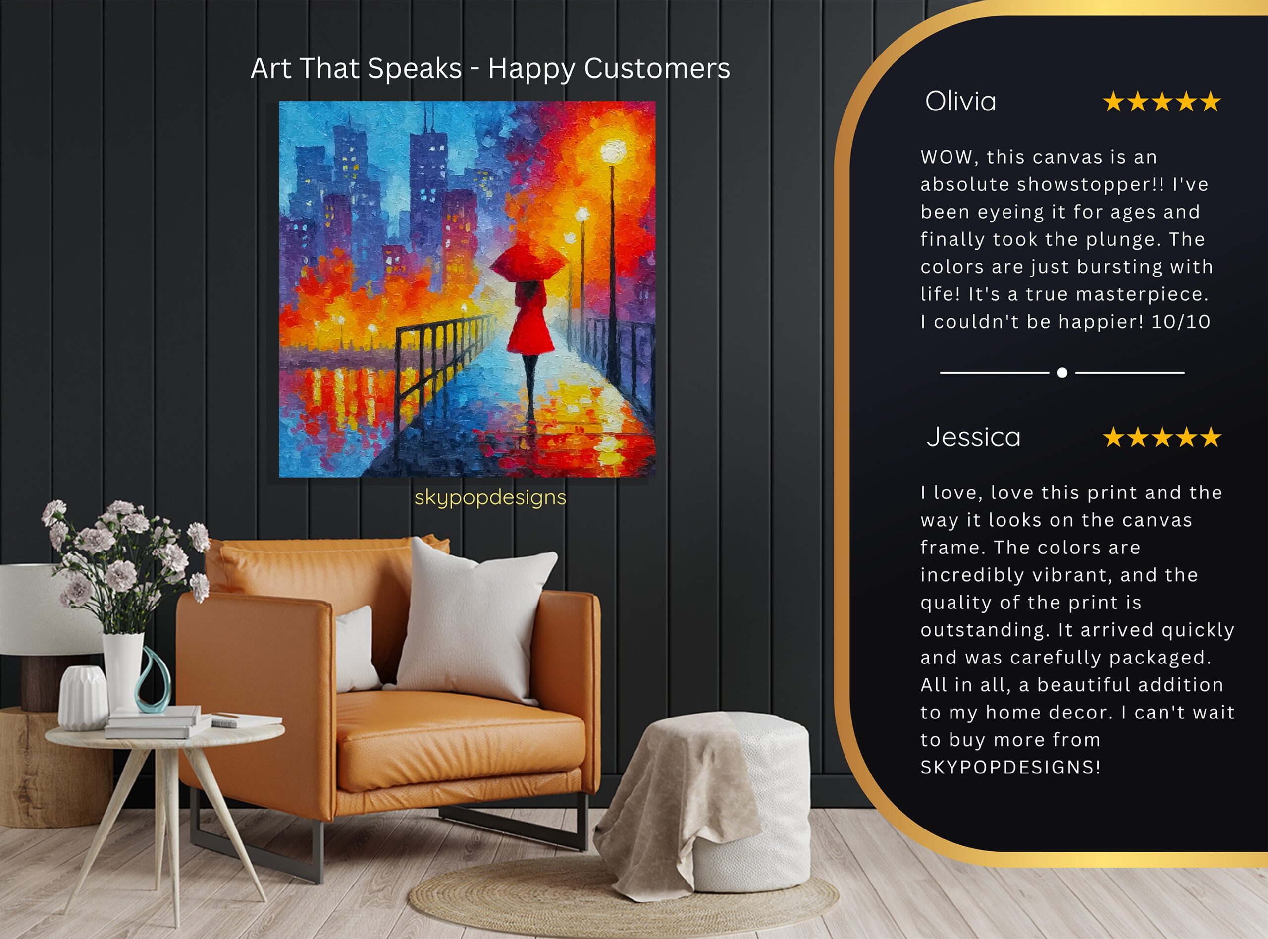 8.jpg Rainy City Lights Art