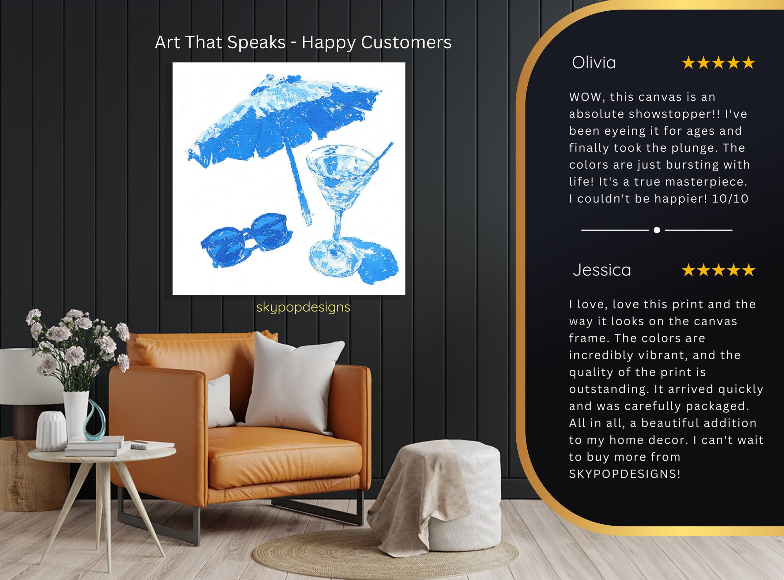 8.jpg Blue Beach Umbrella Art
