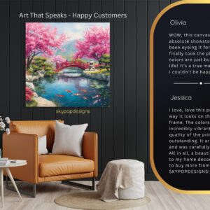 Cherry Blossom Bridge Art