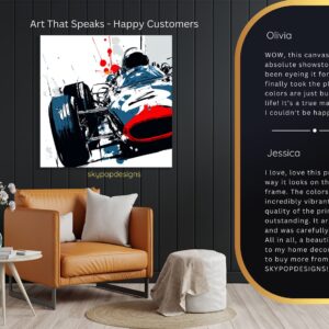 Vintage Racing Car Art