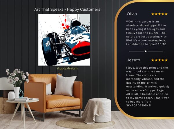 Vintage Racing Car Art