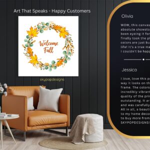 Autumn Wreath Welcome Art