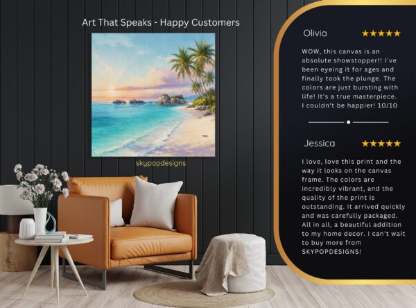 Tropical Paradise Beach Art