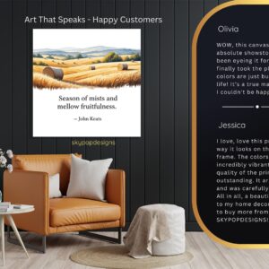 Golden Harvest Fields Art