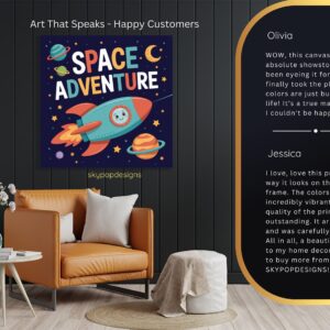 Space Adventure Rocket Art