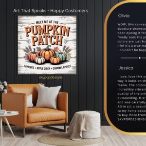 Autumn Pumpkin Patch Art