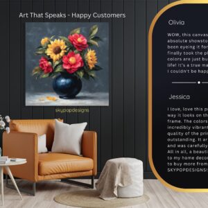 Sunflower and Rose Bouquet Art
