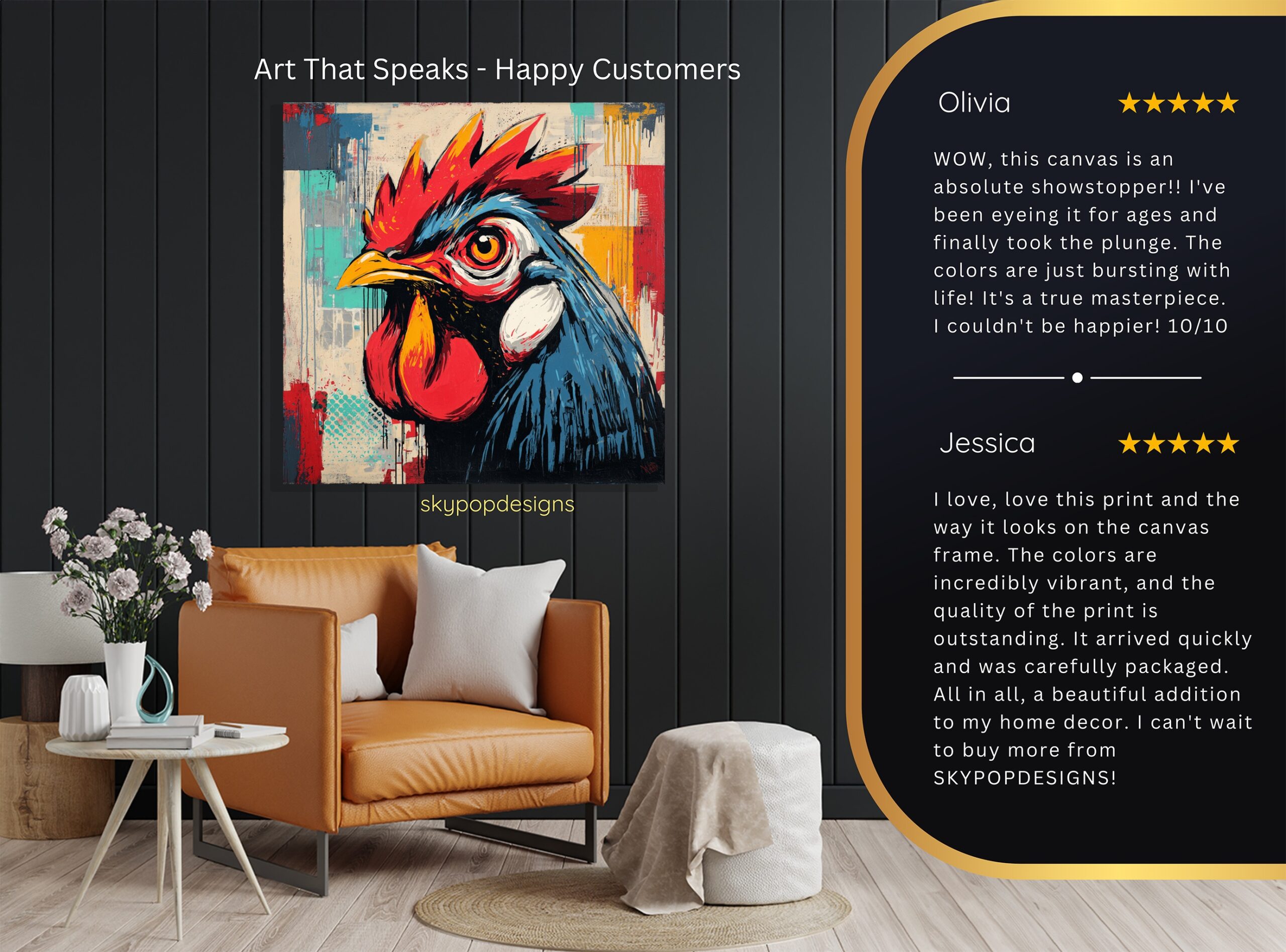 8.jpg Rooster Art