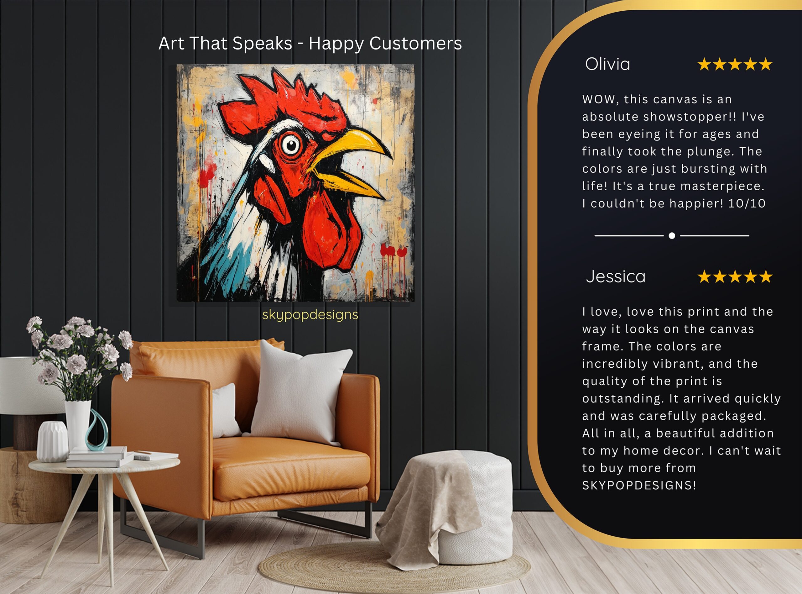 8.jpg Rooster Art