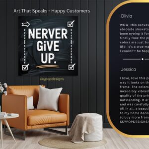 Never Give Up Art