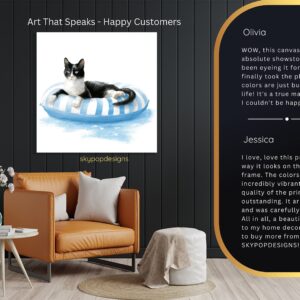 Cat on Float Art