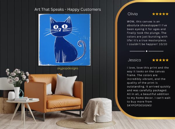 Blue Cat Art