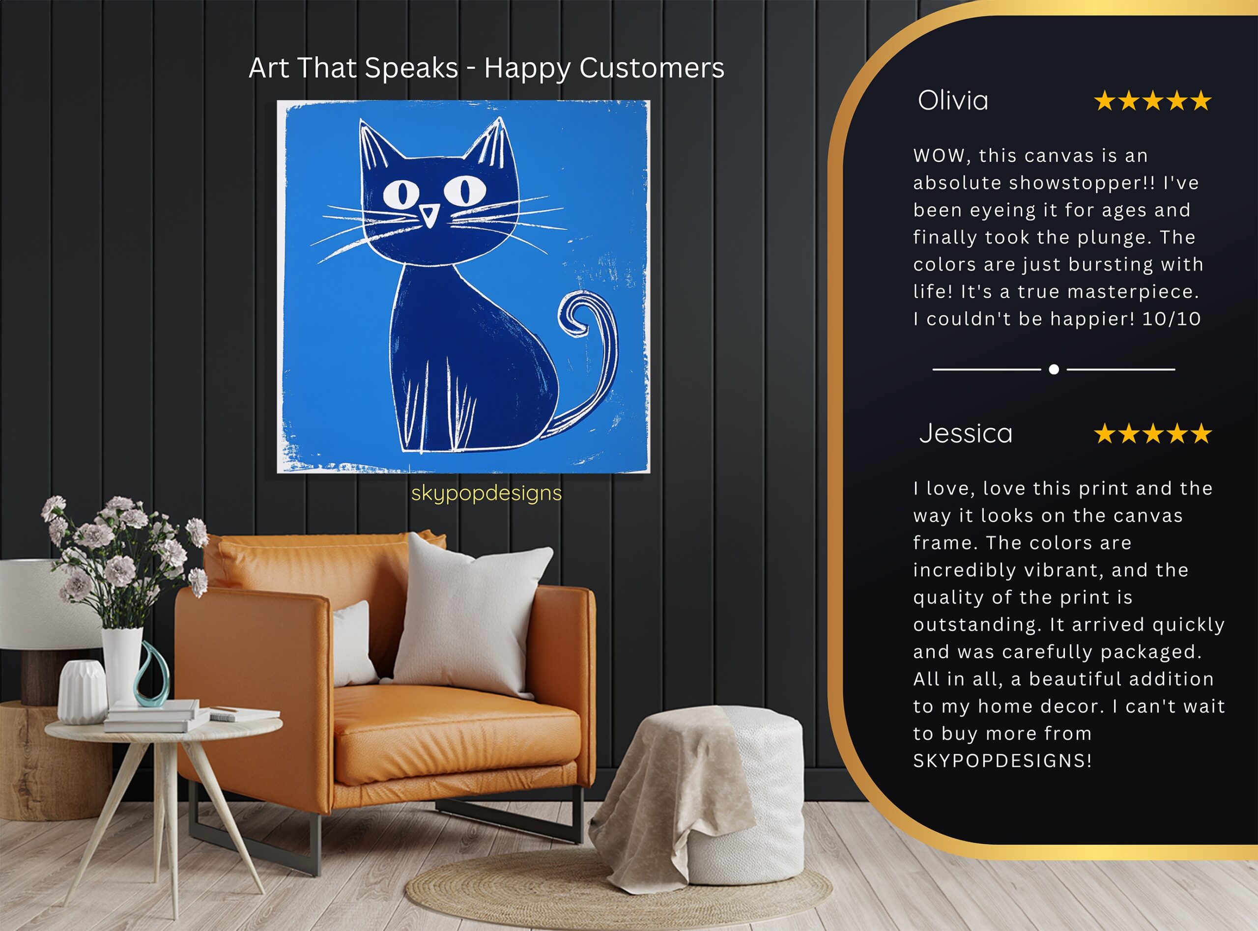 8.jpg Blue Cat Art