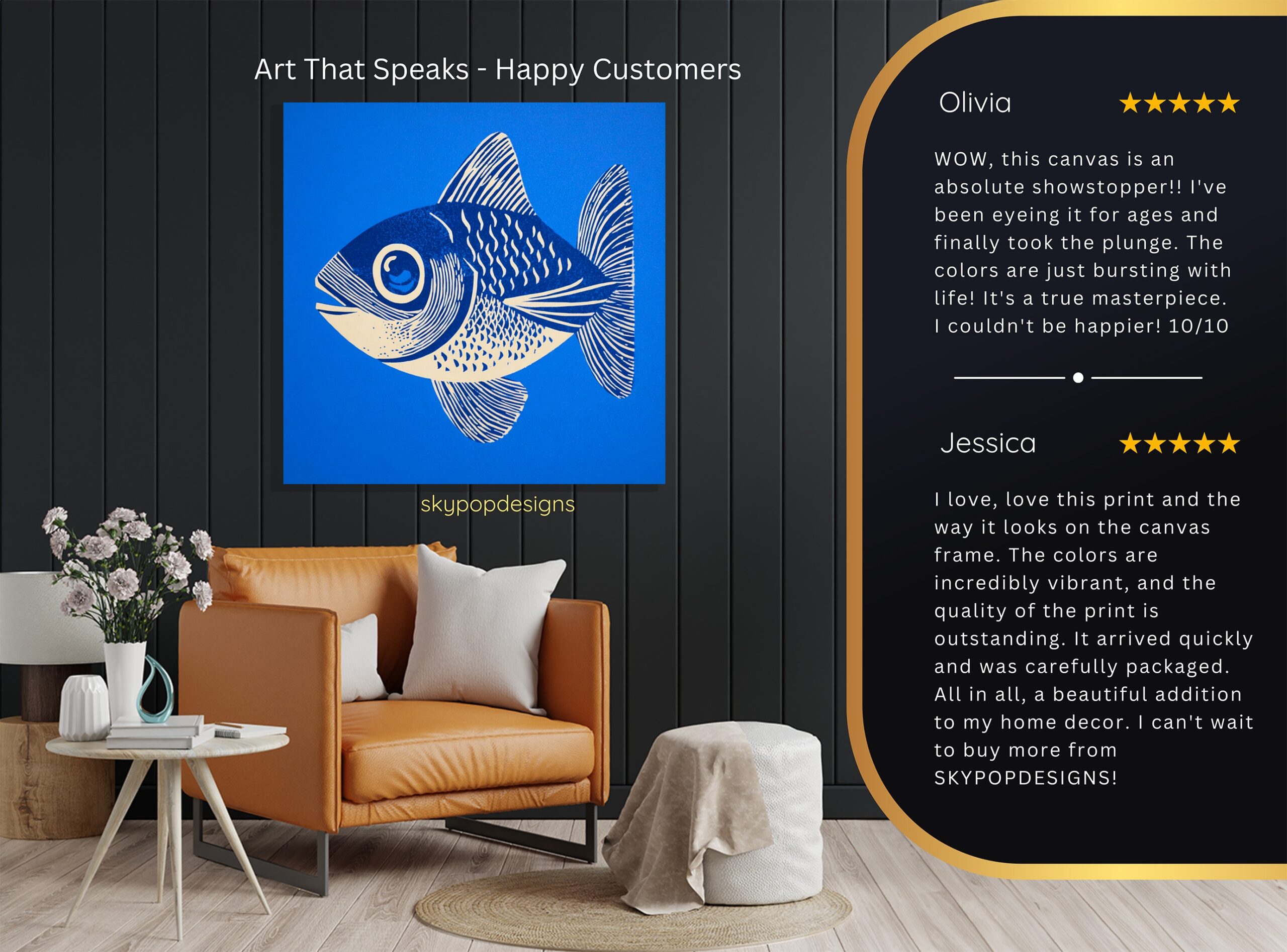 8.jpg Blue Fish Art