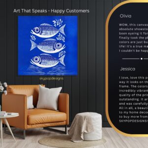 Blue Fish Art