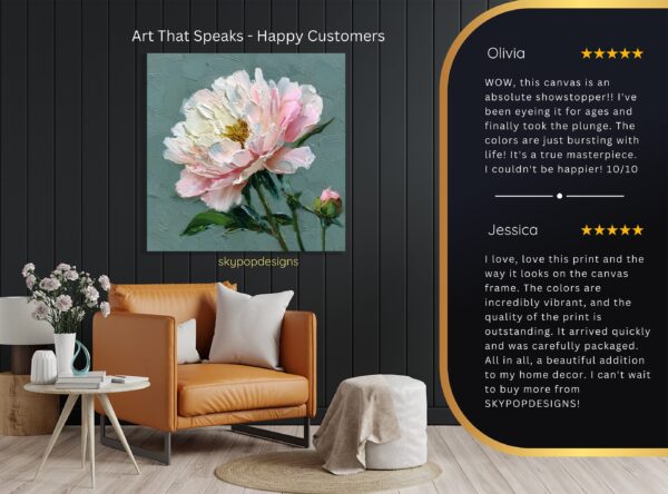 Peony Bloom Art