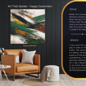 Dynamic Brushstrokes Art
