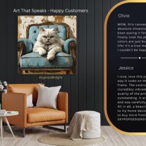 Cat Chair Art