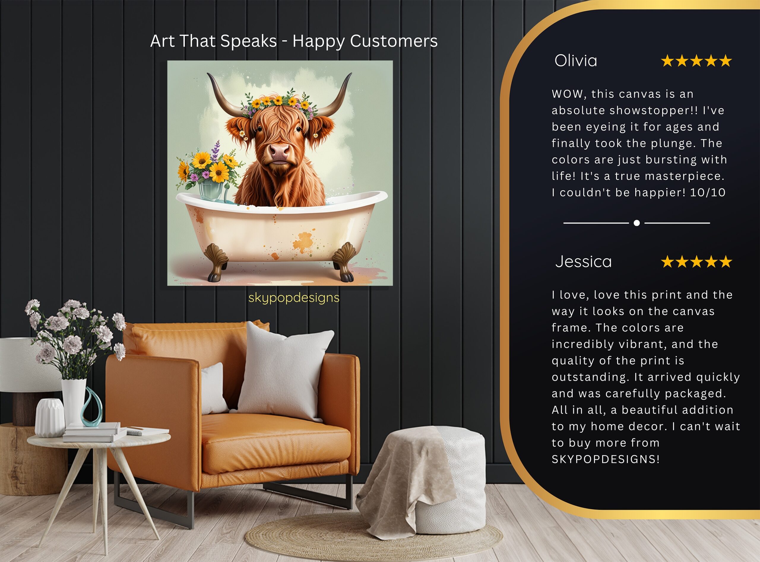 8.jpg Highland Cow Art